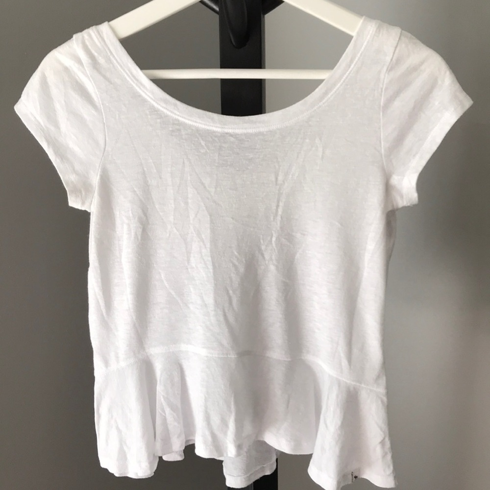 White Crop T Shirt